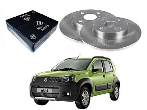 DISCO FREIO DIANTEIRO MDS FIAT UNO WAY 1.4 2010 A 2016