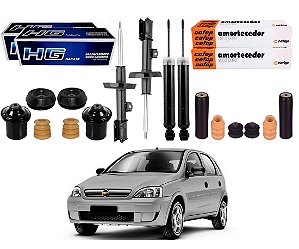 KIT AMORTECEDOR DIANTEIRO TRASEIRO NAKATA COFAP ORIGINAL CHEVROLET CORSA NOVO 1.0 2002 A 2012