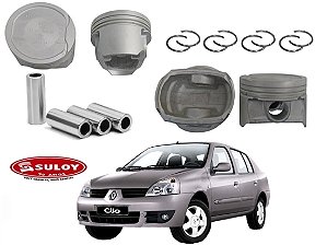 JOGO PISTAO STD SULOY RENAULT CLIO SEDAN 1.6 16V 2003 A 2009