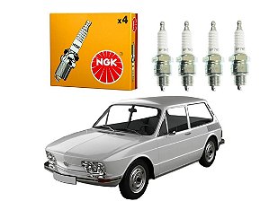 JOGO VELAS IGNIÇÃO NGK VOLKSWAGEN BRASILIA 1300 1600 ALCOOL 1975 A 1982