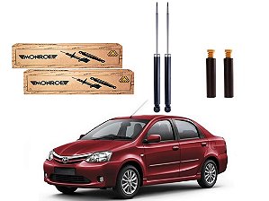 KIT AMORTECEDOR TRASEIRO MONROE TOYOTA ETIOS SEDAN 1.5 2012 A 2016