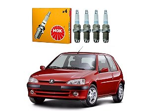 JOGO VELAS IGNIÇÃO NGK PEUGEOT 106 1.4 1995 A 2001