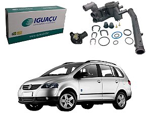 CARCAÇA VÁLVULA TERMOSTÁTICA VOLKSWAGEN SPACEFOX 1.6 8V 2006 A 2009
