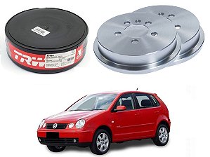 TAMBOR FREIO TRASEIRO TRW VOLKSWAGEN POLO 1.0 2002 A 2003