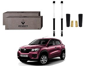 KIT AMORTECEDOR TRASEIRO GENUINO ORIGINAL RENAULT KWID 1.0 2017 A 2019