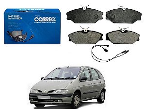 PASTILHA FREIO DIANTEIRA COBREQ ORIGINAL RENAULT MEGANE SCENIC 1.6 2.0 1996 A 2003