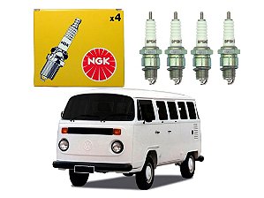 JOGO VELAS IGNIÇÃO NGK VOLKSWAGEN KOMBI 1300 1500 1600 1970 A 1990