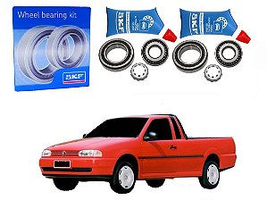 PAR KIT ROLAMENTO RODA TRASEIRO SKF VOLKSWAGEN SAVEIRO BOLA G2 1.6 1.8 2.0 1995 A 1999