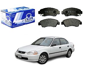PASTILHA FREIO DIANTEIRA SYL HONDA CIVIC 1.4 1995 A 2001