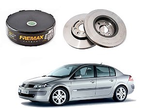 DISCO FREIO DIANTEIRO FREMAX RENAULT MEGANE 1.6 2.0 2006 A 2011