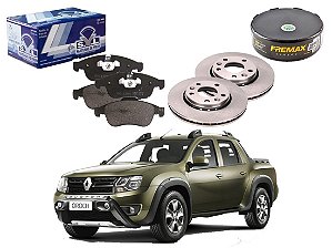 KIT DISCO PASTILHA FREIO DIANTEIRO SYL RENAULT OROCH 2.0 2016 A 2019