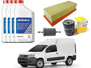KIT FILTRO AR COMBUSTIVEL CABINE FIAT FIORINO 1.4 EVO 2013 A 2020