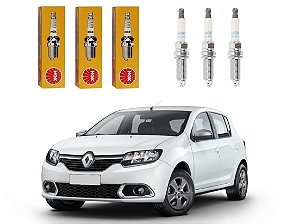 JOGO VELAS IGNIÇÃO NGK RENAULT SANDERO 1.0 12V 2017 A 2020