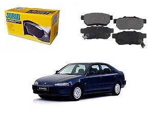 PASTILHA FREIO TRASEIRA JURID ORIGINAL HONDA CIVIC 1.5 1991 A 1996
