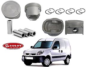 JOGO PISTÃO 050 SULOY RENAULT KANGOO 1.6 16V 2006 A 2018