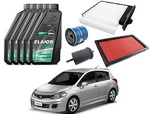 KIT TROCA DE FILTROS ELAION NISSAN TIIDA 1.8 2008 A 2013