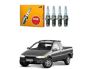 JOGO VELAS IGNIÇÃO NGK FIAT STRADA 1.6 16V 1999 A 2001