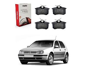 PASTILHA FREIO TRASEIRO WILLTEC ORIGINAL VOLKSWAGEN GOLF 1.6 2.0 1998 A 2006