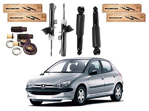KIT AMORTECEDOR DIANTEIRO TRASEIRO MONROE PEUGEOT 206 1.6 1999 A 2006