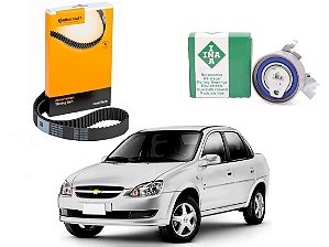 KIT CORREIA DENTADA TENSOR CONTINENTAL INA ORIGINAL CHEVROLET CORSA CLASSIC 1.0 2011 A 2018