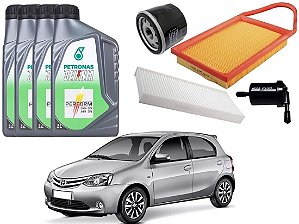 KIT TROCA DE FILTROS TOYOTA ETIOS 1.3 1.5 2013 A 2015