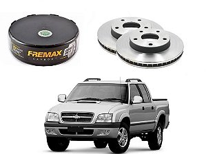 DISCO FREIO DIANTEIRO FREMAX CHEVROLET S10 4X4 2.4 2.8 2001 A 2007