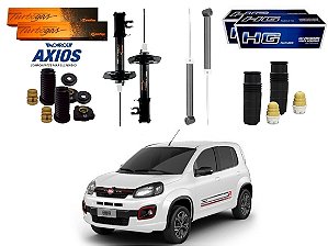 KIT AMORTECEDOR DIANTEIRO TRASEIRO NAKATA COFAP AXIOS ORIGINAL FIAT NOVO UNO SPORTING 1.4 2017 A 201