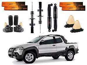 KIT AMORTECEDOR DIANTEIRO TRASEIRO COFAP FIAT STRADA LOCKER STRADA ADVENTURE 1.8 2008 A 2019