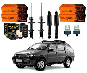 KIT AMORTECEDOR DIANTEIRO TRASEIRO COFAP AXIOS ORIGINAL FIAT PALIO WEEKEND 1.8 2003 A 2008