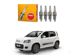 JOGO VELAS IGNIÇÃO NGK FIAT UNO 1.4 2010 A 2016