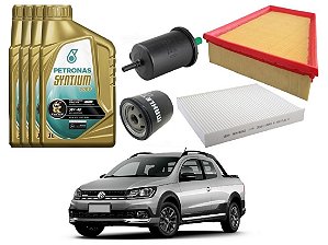 KIT TROCA DE FILTROS VOLKSWAGEN SAVEIRO CROSS G7 1.6 8V 2018 A 2020