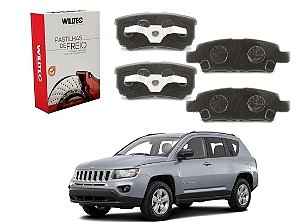 PASTILHA FREIO TRASEIRA WILLTEC JEEP COMPASS 2.0 2011 A 2015