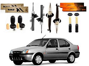 KIT AMORTECEDOR DIANTEIRO TRASEIRO MONROE FORD FIESTA STREET 1.0 1.6 2001 A 2004