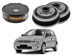 TAMBOR FREIO TRASEIRO FREMAX CHEVROLET CORSA NOVO 1.0 2002 A 2012