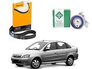 KIT CORREIA DENTADA TENSOR CONTINENTAL INA ORIGINAL CHEVROLET CORSA NOVO SEDAN 1.8 2003 A 2009