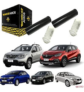 2-kit Batente Coifa Amortecedor Traseiro Symbol Captur Axios