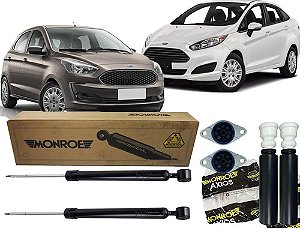 Par Amortecedor Traseiro Coifa Batente Ford Ka New Fiesta