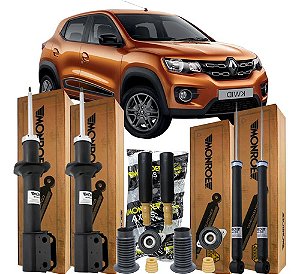 Amortecedor Dianteiro Traseiro + Kit Axios Kwid 1.0 12v 2017