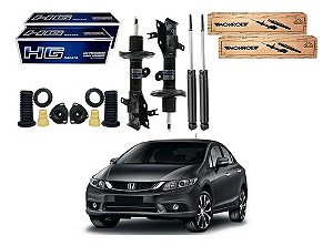 Kit Amortecedor Dianteiro Traseiro Civic 1.8 2012 A 2016