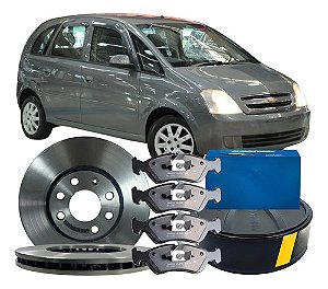 Kit Disco Freio Dianteiro Pastilha Gm Meriva 2010 Á 2012 Gm