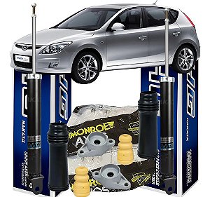 Par Amortecedor Traseiro + Kit Axios Nakata I30 2.0 2010