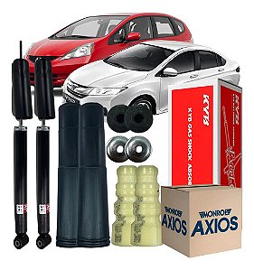 Kit Amortecedor Traseiro Batente Kayaba City Fit 2009 10 13