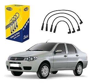 Jogo Cabo De Vela Original Marelli Fiat Fire 1.0 1.4 8v Flex Preto