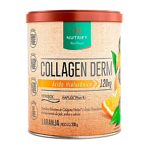 Collagen Derm - Colágeno + Ácido Hialurônico - Laranja