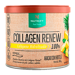 Collagen renew | Colágeno Hidrolisado em pó | Abacaxi com Hortelã