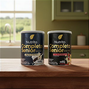 Kit Nutrito Completo Sênior – Baunilha + Morango com Banana