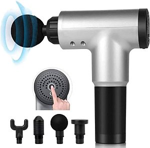 Massageador Elétrico Portátil com Vários Acessórios