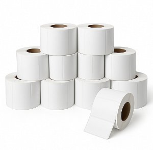 500x Bobina Etiqueta Térmica 40x40 para Balanças