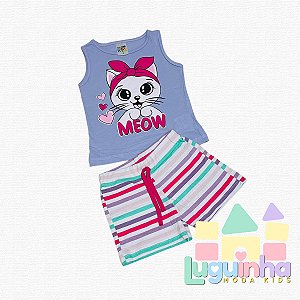 Conjunto Regata Malha com Shorts Malha Rotativo