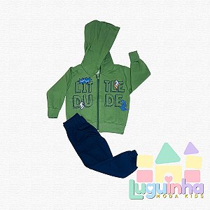 Conjunto infantil Moletom Little Dude masculino